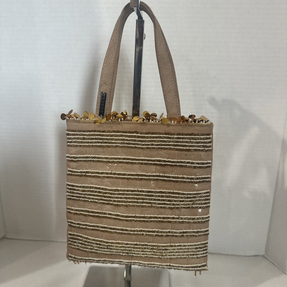 Vintage Guess Small Gold Sequin Beaded Bag